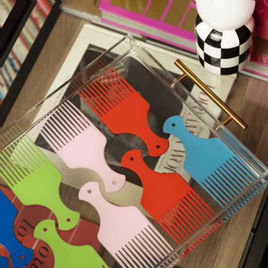 "Around The Way" Collection Afro Pick Tray